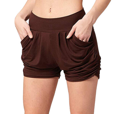 

Tailored Women Summer High Waist Pleated Loose Casual Ultra Soft Pockets Shorts Pants