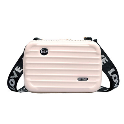 

Fashion Mini Travel Suitcase Letters Wide Strap Crossbody Shoulder Bag Pouch