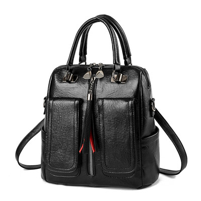 

Bag womens fashion multi-purpose double-shoulder bag soft-skin soft-skin large-capacity one-shoulder one-shoulder bag