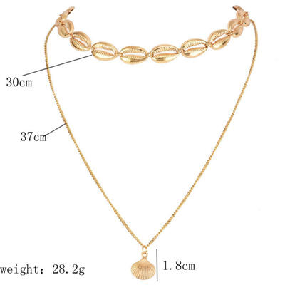 

Fashion personality shell handmade necklace womens 2019 new jewelry hot sale wholesale