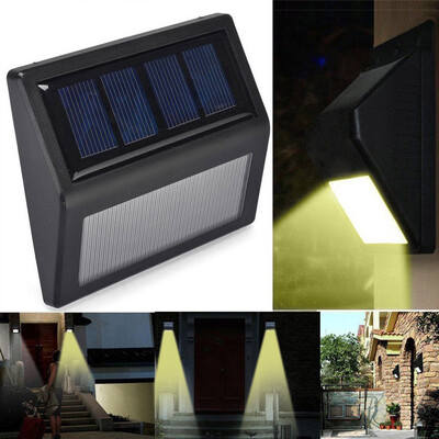 

〖Follure〗LED Solar Power Light Sensor Wall Light Garden Step Stair Deck Lights Lamp