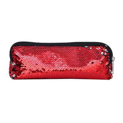 

Fish Scale Sequins Cosmetic Bags Women Makeup Pouch Students Pencil Case