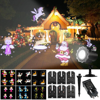 

Projection Light Animated Led Projector Remote Control Light Christmas Halloween Projector Lights with 6 Dynamic Animation Slides