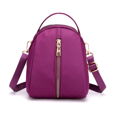 

Mini small backpack shoulder bag multi-purpose diagonal shoulder bag ladies leisure ultra light Oxford cloth bag