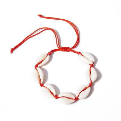 

bohemia Handmade adjustable rope chain Natural shell Bracelet Shells foot Bracelets Beaded bracelets cheville for women beach