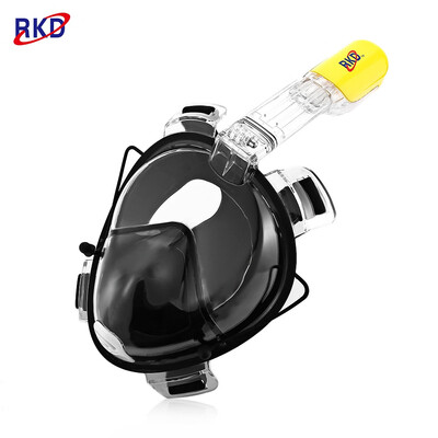 

RKD Scuba Diving Training Anti Fog Detachable Dry Snorkeling Full Face Mask Set for GoPro Camera