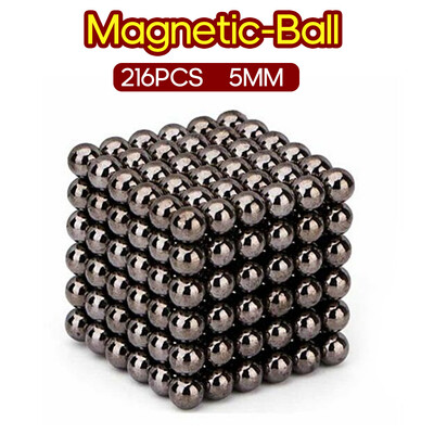

216PCS Magnetic-Ball 5mm Building Toy Simple Design Office Adults Stress Relief Toys