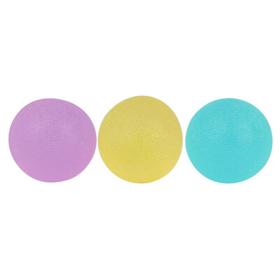 

3pcs Finger Grip Strengthening Therapy Exercise Squeeze Eggs Stress Balls