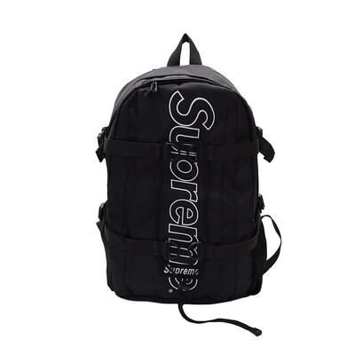 

Supreme off white outdoor athletic canvas sport bag fashion casual lightweight men women backpack student school bag girl boy