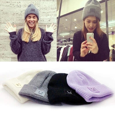 

Hot New Fashion Winter Beanie Smile Crochet Braided Knit Women Ski Wool Cap Hat 4 Colors
