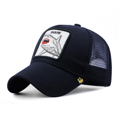 

Unisex Women Men Animal Embroidery Patches Mesh Baseball Cap Summer Fashion Sports Outdoor Snapback Hat