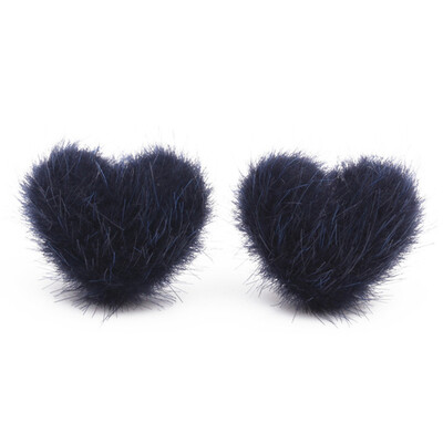 

EarringsSimple Sweet Gift Girl Ball Earrings Goods Pompom Ball Stud Shaped Women Pompom Heart Shaped Earrings Handmade Winter