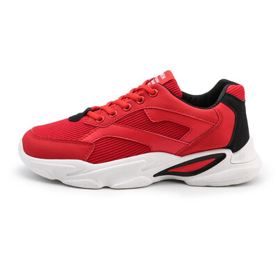 

Autumn new casual leather surface non-slip student breathable lightweight deodorant running shoes