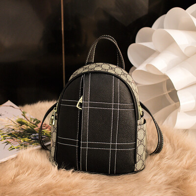 

Backpack female Korean version 2019 new leather casual backpack fashion wild college wind mini bag