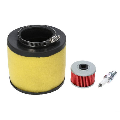 

NEW Air Filter Oil Filter &Spark Plug for Honda Rancher 350 Foreman 400 450