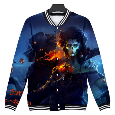 

Toponeto Mens Casual Scary Halloween Lover 3D Print Party Long Sleeve Coat Top Blouse
