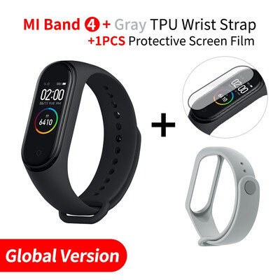 

Newest 2019 Original Xiaomi Mi Band 4 Smart Color Screen Bracelet Heart Rate Fitness 135mAh Bluetooth50 50M Swimming Waterproof
