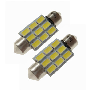 

Sencart 2Pcs 45W 36mm 9x5730SMD Car Interior Dome Map Reading Light LED Bulbs