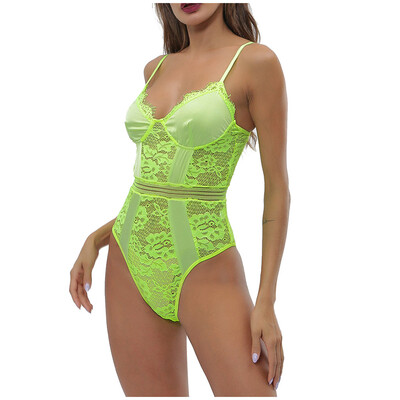 

Toponeto Women Lace Body-Building Conjoined Body Bodysuit Clothes Sexy Lingerie Underwear
