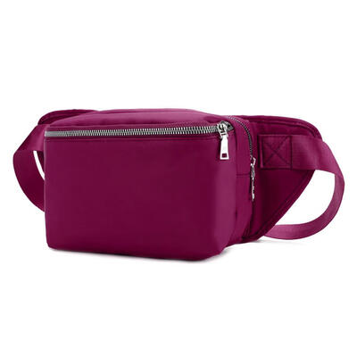 

Waterproof Pure Color Shoulder Women Waist Fanny Belt Packs Nylon Chest Bag