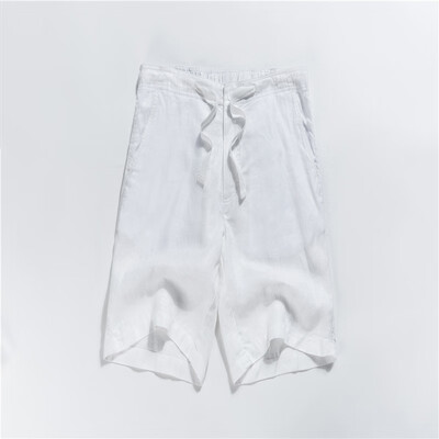 

ROGER FUN 2019 new mens plain shorts linen casual comfort breathable cool 13600