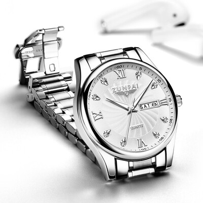

Watch mens watch Korean version simple fashion trend waterproof students automatic non-mechanical watch movement quartz mens wat