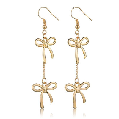

New Fashion Oversized Pendant Korean Version Of The Earrings Womens Bow Shell Heart-shaped Gold Earrings 2019 Dress Wear