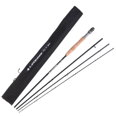

Carbon Fly Fishing Rod 9FT 27M 4 Section Fishing Rod Fishing Pole Soft Cork Handle Fly Rod