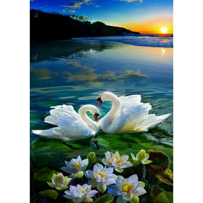 

DIY Full Drill 5D Square Diamond Painting Scenery Cross Stitch Home Decor