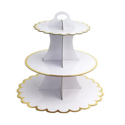 

3 Tier Cupcake Stand Food Platter Round Display Party Decoration Supplies Wedding Accessories Dessert Rack