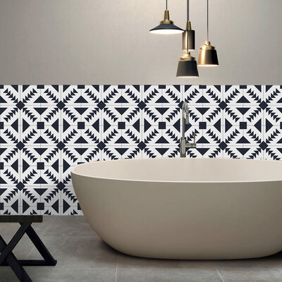 

〖Follure〗Geometric Self Adhesive Tile Stickers Decal Home Decoration Wall Sticker
