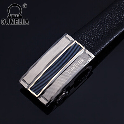 

Gull Meijia mens belt leather suede leather automatic buckle belt mens pure pants with Korean version of the tide business belt