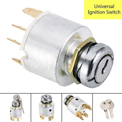 

Universal 12V Car Truck Tractor Ignition Switch Lock 2Key OFF ON Start