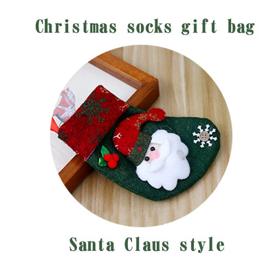

〖Follure〗Merry Christmas Plush Tree Hanging Gift Candy Small Socks Decoration