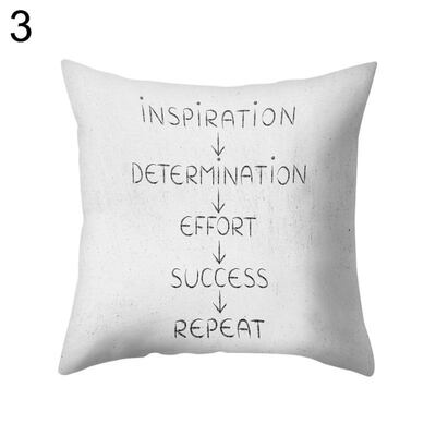 

Encouraging Letter Suqare Throw Pillow Case Cushion Cover Sofa Bedding Articles