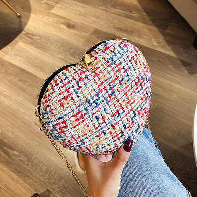 

Tailored Women Heart-shaped Fashion Casual Simple Shoulder Messenger Bag