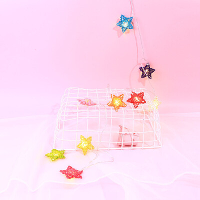 

Tailored Rattan Pentagram Shape 2M String Lights10 LED Outdoor Indoor Christmas Tree Xmas