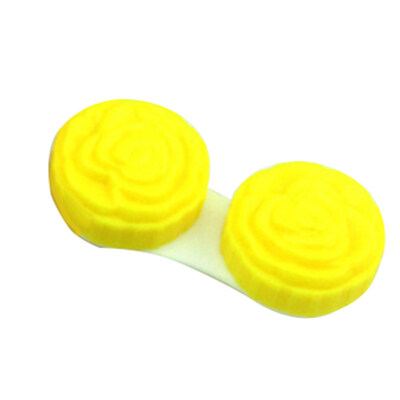 

Flower Contact Lens Box Container Pocket Plastic Storage Case Eye Care Holder