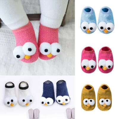 

Baby Girl Boy Anti-slip Cotton Socks Cartoon Newborn Slipper Shoes Boots 0-12M