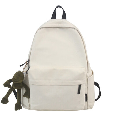 

Ins ugly cute female Korean high school university birthday department simple campus antique backpack bag pendant