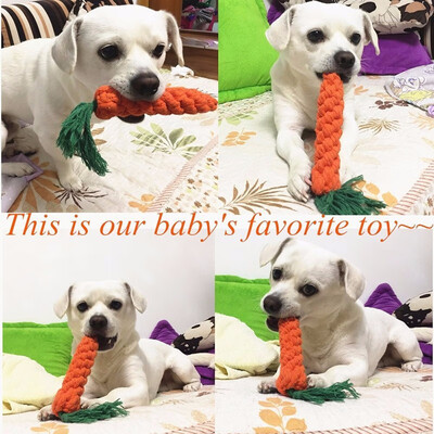 

Durable Pet Teeth Cleaning Chewing Biting Rope - 100 Natural & Safe Cotton