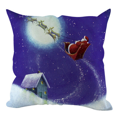 

Siaonvr Christmas Pillow Cover Pillowcases Decorative Sofa Cushion Cover Home Decoration