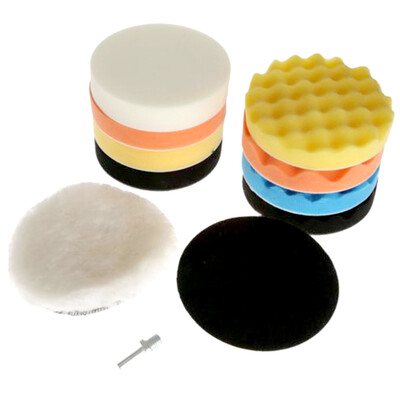 

10X 3 Inch Buffing Pad Kit For Auto Car Wheel Polishing Car Hand Buffer Set