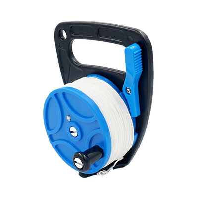 

Dive Wreck Cave Reel with Handle Line Thumb Stopper Clip Hook for Underwater Scuba Diving Diver Snorkeling