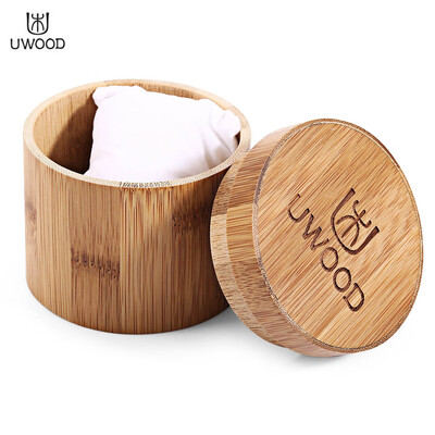 

UWOOD Carbonized Bamboo Watch Case Cylindric Shape Box