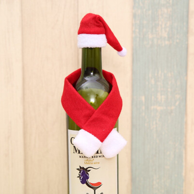 

Cute Small Scarf&Hat for Christmas Bottle Decoration