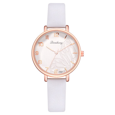 

Korean fashion womens PU quartz watch wish new hot quality high quality wild ladies watch