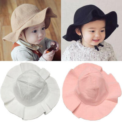 

New Toddler Infant Sun Cap Summer Outdoor Baby Girls Boys Sun Beach Cotton Hat