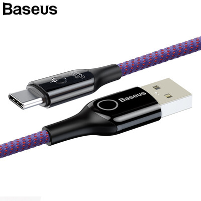 

Baseus Intelligent Power Off QC 30 USB C Cable 18W Fast Charge USB Typc-C Cable Charging&Data Transfer for Samsung XiaoMi 8
