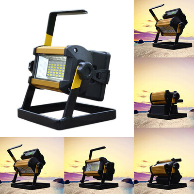 

Saidsome 50W 36 LED Portable Rechargeable Flood Light Spot Work Camping Fishing Lamp flashlight lamp